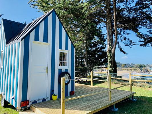 Camping du Port Blanc Dinard - Vue Mer - Acces direct plage