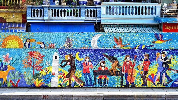 Hanoi Ceramic Mosaic Mural