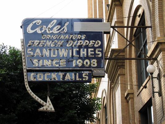 Cole's, Originators of the French Dip Sandwich