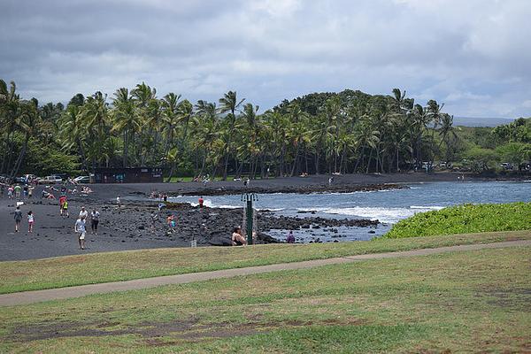 Punalu'u Black Sand beach