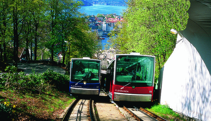 Mount Floyen and the Funicular