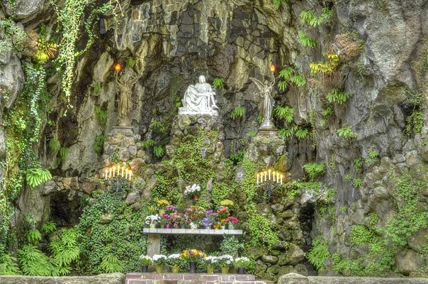 Framed Print of The Grotto National Sanctuary of Our Sorrowful Mother