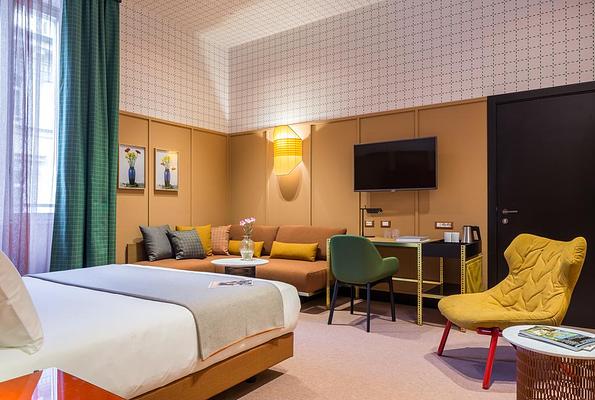 Patricia Urquiola designs the Colorful Hotel Room Mate Giulia in Milan