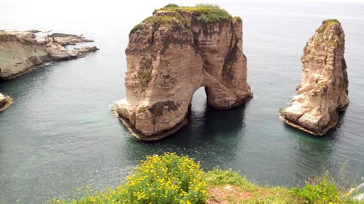 Pigeon Rocks in Raouche