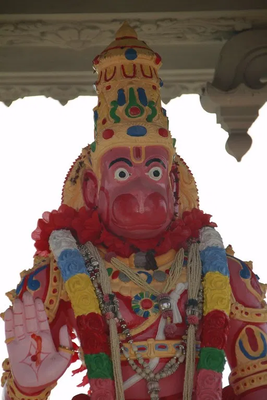Dattatreya Temple and Hanuman Statue